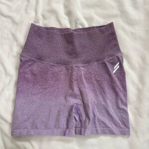DOYOUEVEN Purple Ombre High-Waist Bike Shorts